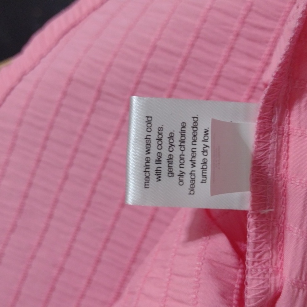 Elizabeth & James Pink Puff Sleeve Mini Dress Size L NWT - Picture 9 of 11